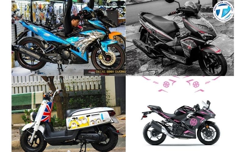 Một số mẫu decal dán xe máy đẹp